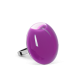 29016 - Anillo de vidrio soplado - Galet Mini Milk - Violet clair