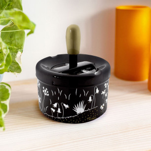 Push-button ashtray - Pousse Pousse