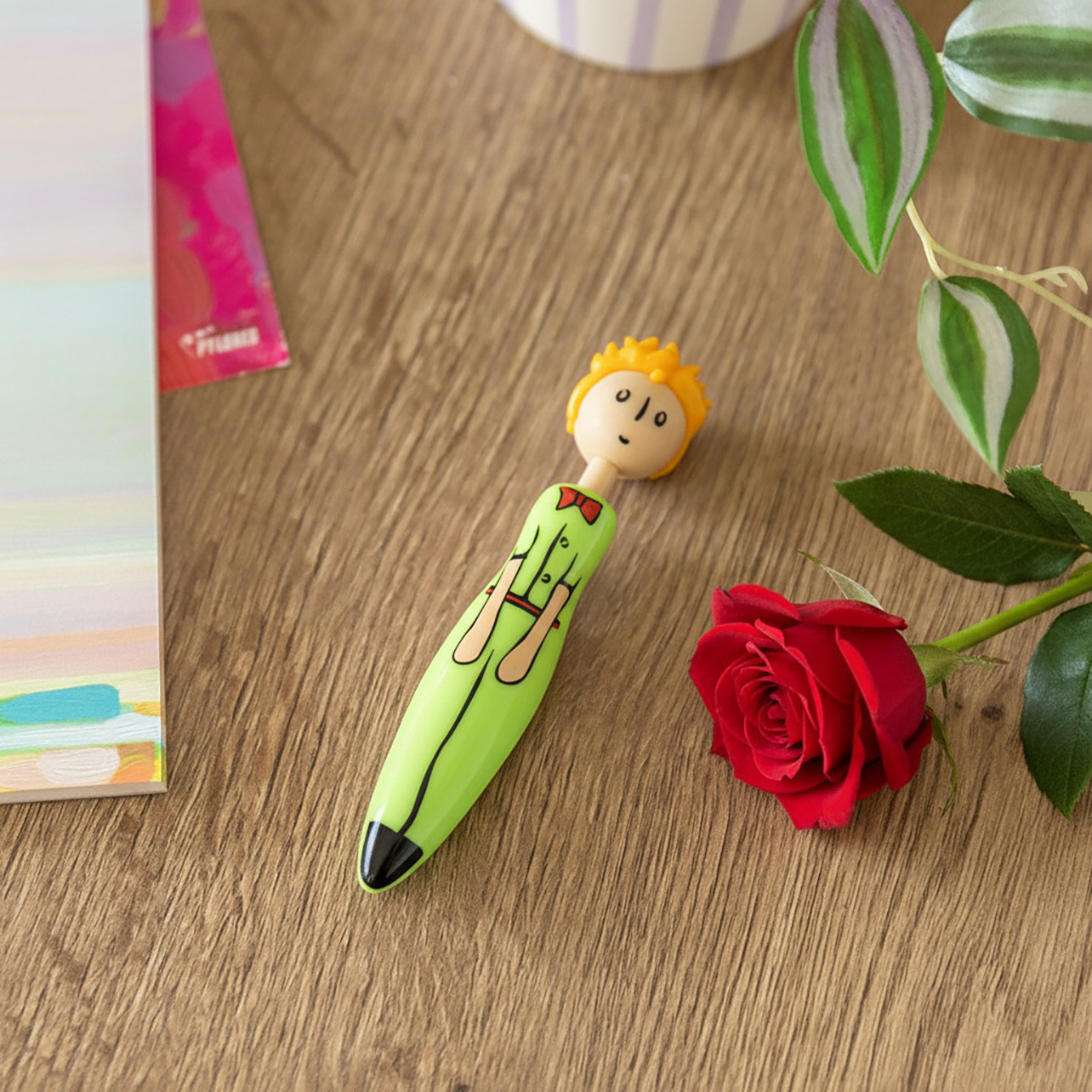 Penna Pylones Il Piccolo Principe – Forma Rosa, 16.3 Cm, Con Ricariche Disponibili