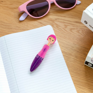Retractable ballpoint pen - Fashion Girl Pen