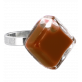 30710 - Glass ring - Losange Nano Milk - Chocolat