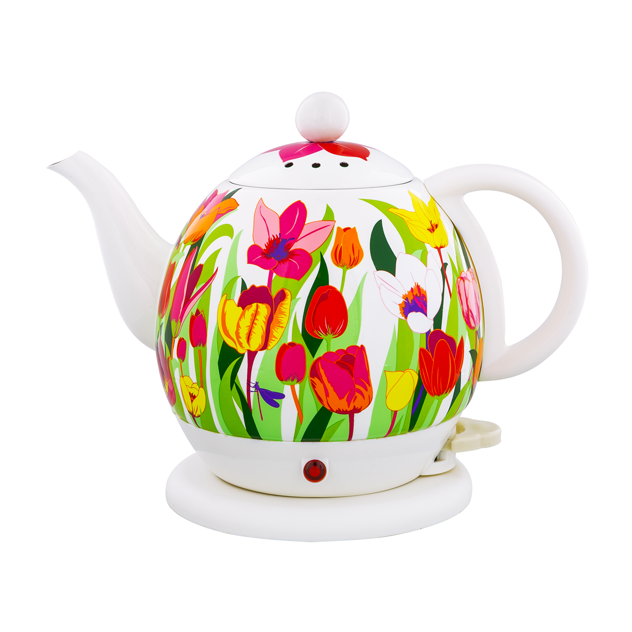 Bouilloire électrique Rétro Pylones Byzance - Modèle Dahlia Jaune Pour Votre Cuisine