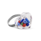 34500 - Anello in vetro - Coeur Nano Billes - Multicolore
