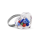 Glass ring - Coeur Nano Billes
