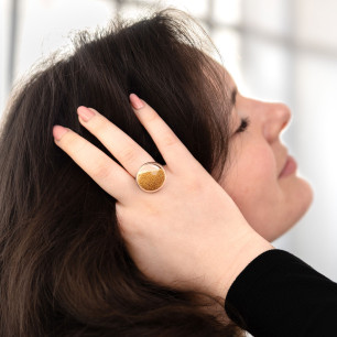 Anello in vetro - Galet Medium Billes