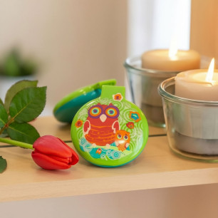 Haarbürste mit Spiegel 2 in 1 - Lady Retro Kinder