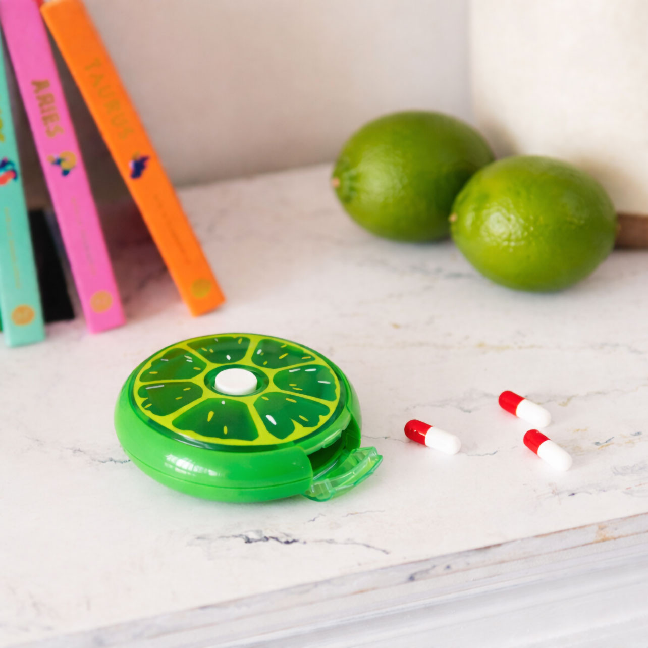 7 day pillbox - Spin Doctor - Citron - Pylones