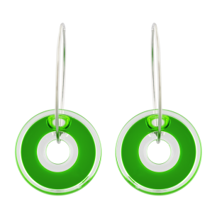 Hook earrings - Donut transparent