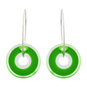 Pendientes de vidrio soplado - Donut transparent