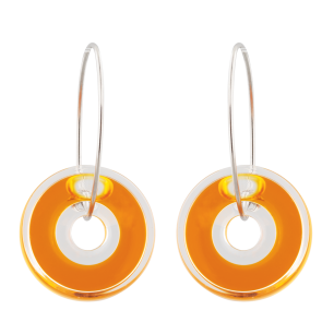 Orecchini a gancio - Donut transparent