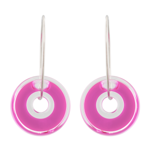 Orecchini a gancio - Donut transparent