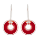 41221 - Orecchini a gancio - Donut transparent - Rouge