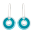 41221 - Orecchini a gancio - Donut transparent - Turquoise