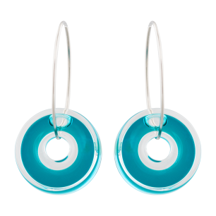 Orecchini a gancio - Donut transparent