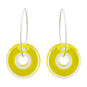 Hook earrings - Donut transparent