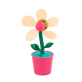 41081 - Ventilateur rechargeable - Ventifleur - Rose