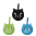 41265 - 3er-Set Küchenschwämme - Anisponge - Chat