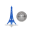 41379 - Spinning Top - Tower - Bleu