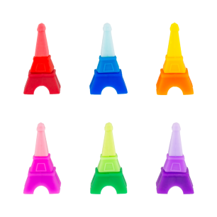 Set di 6 segnabicchieri - Tower glass