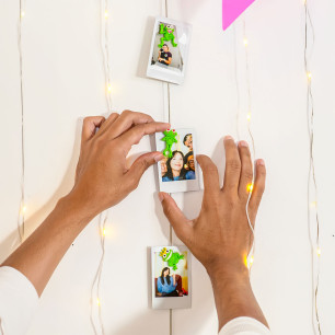 Photo holder cable and magnets - Magnetic Cable