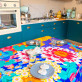 Rectangular tablecloth - A table !