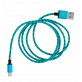 32135 - USB-Kabel für iPhone - Vintage - Bleu
