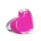29044 - Glass ring - Coeur Medium Milk - Rose