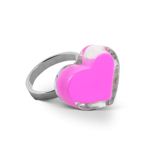 Glass ring - Coeur Nano Milk