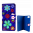 33978 - Custodia a portafoglio per iPhone 6 Plus, 7 Plus - I Wallet - Blue Flower