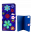 33978 - Flap cover/wallet case for iPhone 6 Plus, 7 Plus  - Iwallet - Blue Flower