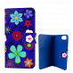 33978 - Flap cover/wallet case for iPhone 6 Plus, 7 Plus  - Iwallet - Blue Flower