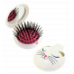 16958 - 2 in 1 hairbrush and mirror - Lady Retro - White Cat