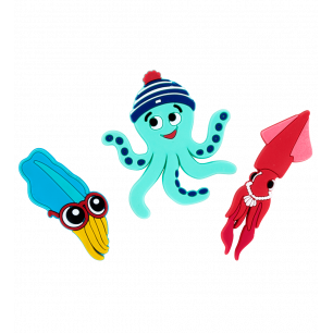 3er-Set Magnete - Magnet Octopus