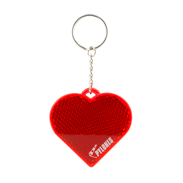 Reflective keyring Flashy Heart Pylones