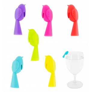 Set of 6 glass markers - Happy Markers Animaux