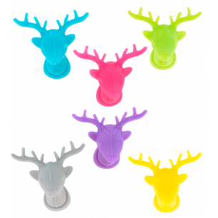 Set of 6 glass markers - Happy Markers Animaux