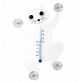 34959 - Thermometer - Thermo - Chat blanc