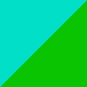 Turquoise / Vert