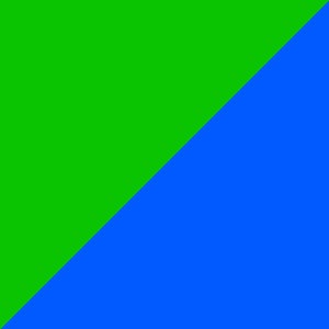 Vert / Bleu