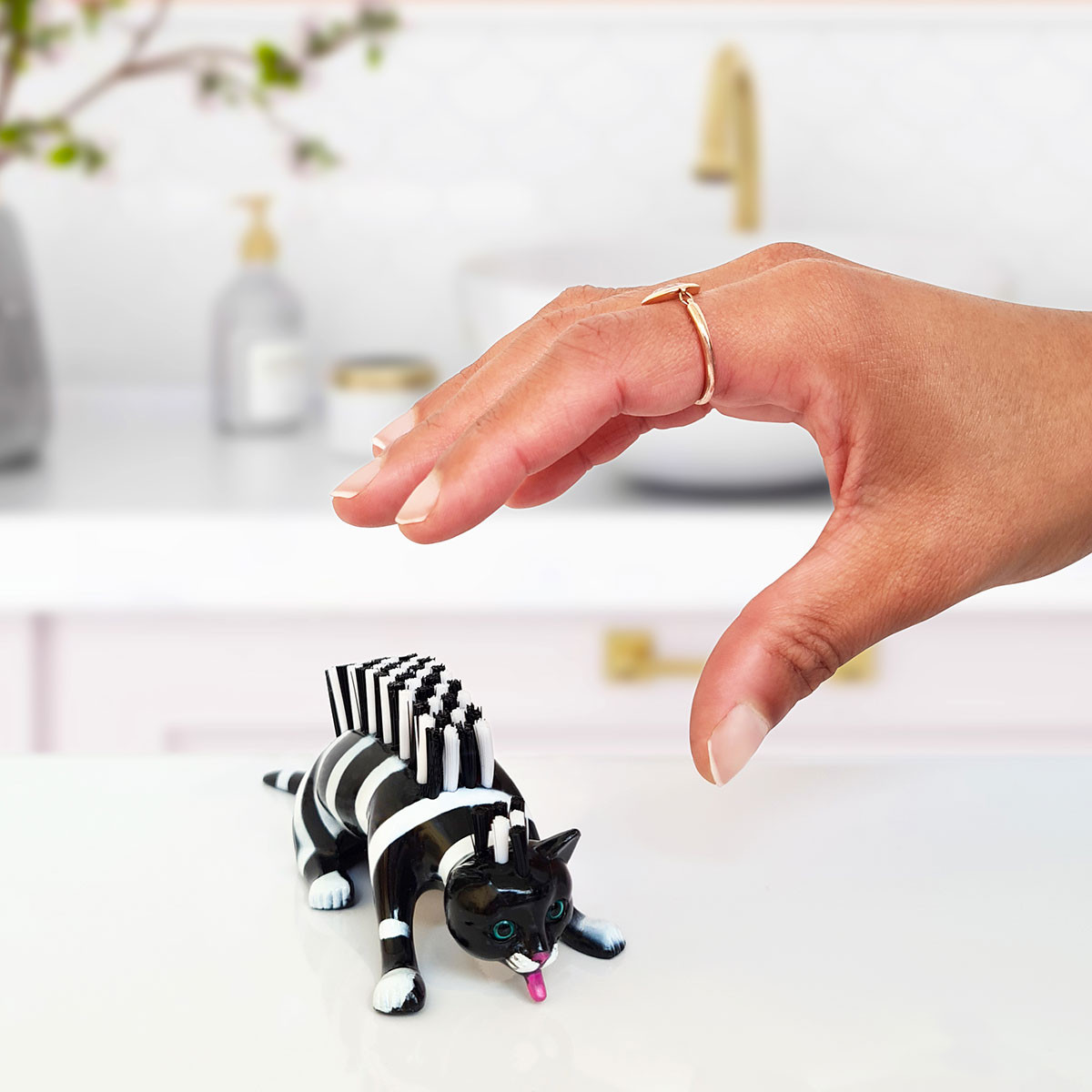 Nail brush Caty Zebre Orange Pylones