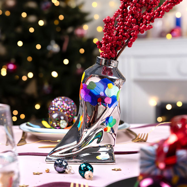 Grand vase - Art Floral Chrome Large